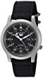 Seiko Men’s SNK809 Seiko 5 Automatic Stainless Steel Watch with Black Canvas Strap